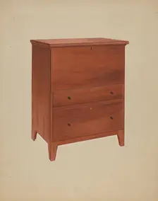 Shaker Chest of Drawers, c. 1938. Creator: John W Kelleher