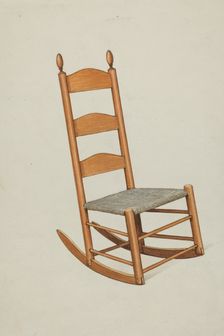 Shaker Child's Rocker, c. 1936. Creator: Ray Holden