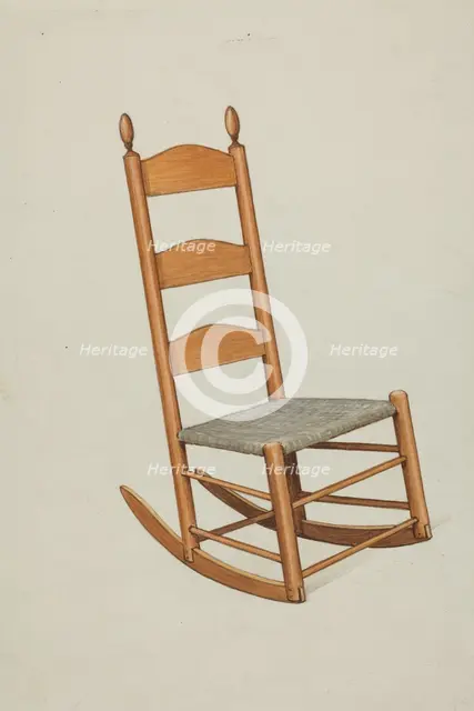 Shaker Child's Rocker, c. 1936. Creator: Ray Holden.