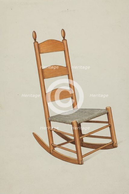 Shaker Child's Rocker, c. 1936. Creator: Ray Holden.