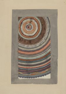 Shaker Circular Rug, 1935/1942. Creator: Elizabeth Moutal