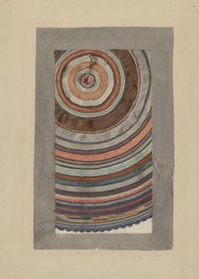 Shaker Circular Rug, 1935/1942. Creator: Elizabeth Moutal