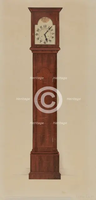 Shaker Clock, c. 1937. Creator: Anne Ger.