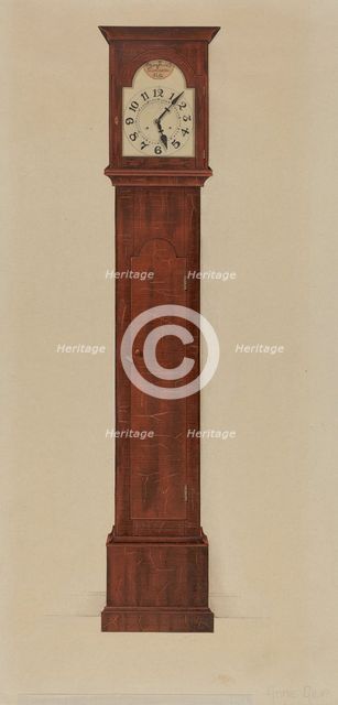 Shaker Clock, c. 1937. Creator: Anne Ger.