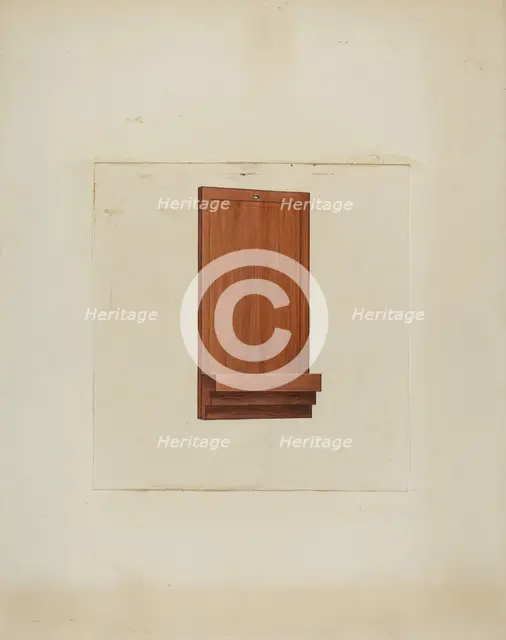 Shaker Clock Hanger, c. 1936. Creator: Ray Holden.