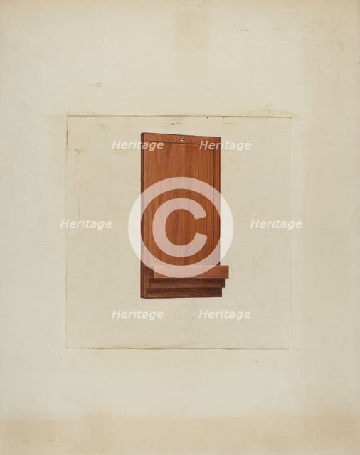 Shaker Clock Hanger, c. 1936. Creator: Ray Holden.