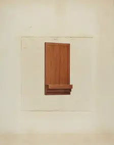 Shaker Clock Hanger, c. 1936. Creator: Ray Holden