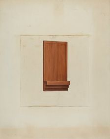 Shaker Clock Hanger, c. 1936. Creator: Ray Holden