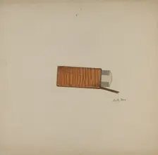 Shaker Comb and Case, c. 1941. Creator: Orville Cline
