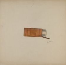 Shaker Comb and Case, c. 1941. Creator: Orville Cline