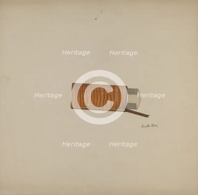 Shaker Comb and Case, c. 1941. Creator: Orville Cline.