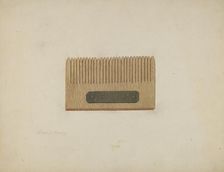 Shaker Comb for Grass Seed, c. 1941. Creator: Elbert S. Mowery
