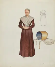 Shaker Costume, c. 1937. Creator: William Paul Childers