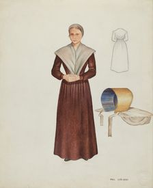 Shaker Costume, c. 1937. Creator: William Paul Childers