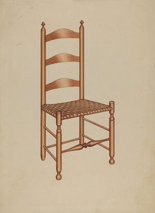 Shaker Desk Chair, 1935/1942. Creator: Unknown