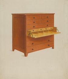 Shaker Desk, c. 1937. Creator: John W Kelleher