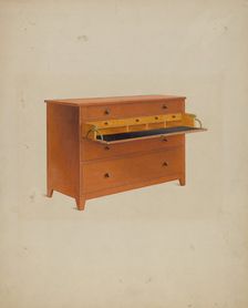 Shaker Desk, c. 1937. Creator: John W Kelleher
