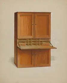 Shaker Desk, c. 1938. Creator: Irving I. Smith