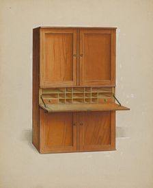 Shaker Desk, c. 1938. Creator: Irving I. Smith