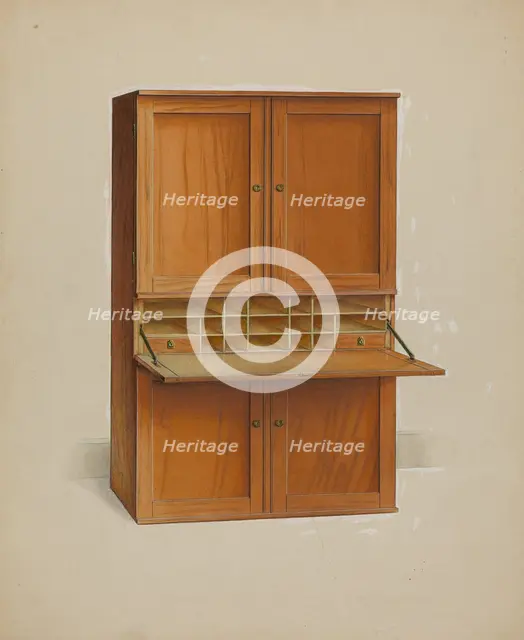 Shaker Desk, c. 1938. Creator: Irving I. Smith.