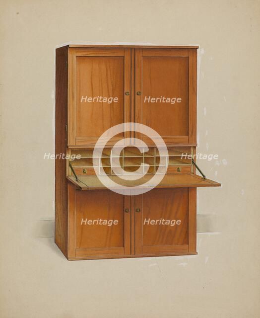 Shaker Desk, c. 1938. Creator: Irving I. Smith.