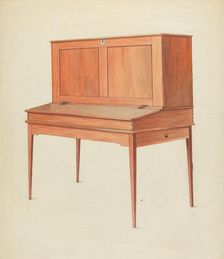 Shaker Desk, c. 1953. Creator: Alfred H. Smith