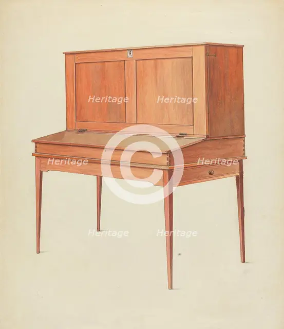 Shaker Desk, c. 1953. Creator: Alfred H. Smith.