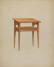 Shaker Dining Table, c. 1937. Creator: Winslow Rich