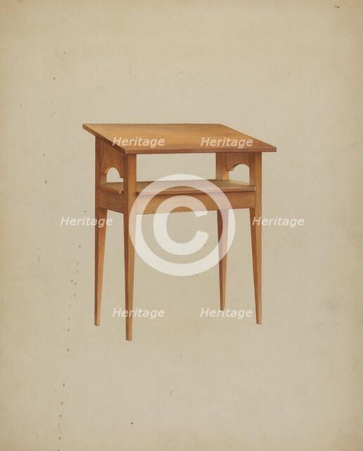 Shaker Dining Table, c. 1937. Creator: Winslow Rich.
