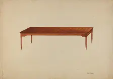 Shaker Dining Table, c. 1941. Creator: Lon Cronk