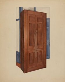 Shaker Dining Room Cupboard, c. 1937. Creator: William Paul Childers