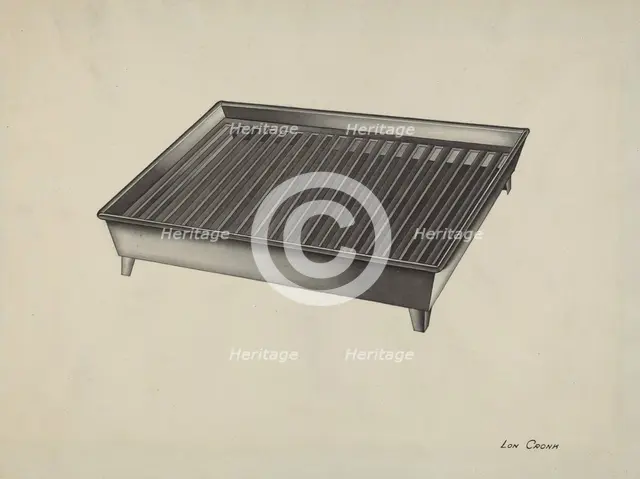 Shaker Dish Drainer, 1935/1942. Creator: Lon Cronk.