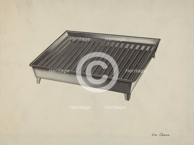 Shaker Dish Drainer, 1935/1942. Creator: Lon Cronk.