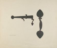 Shaker Door Latch, 1935/1942. Creator: Elbert S. Mowery