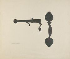 Shaker Door Latch, 1935/1942. Creator: Elbert S. Mowery