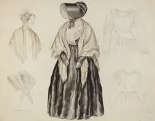 Shaker Dress, 1935/1942. Creator: Lillian Causey