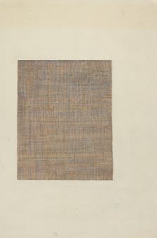 Shaker Dress Material, 1936. Creator: Lucille Gilchrist