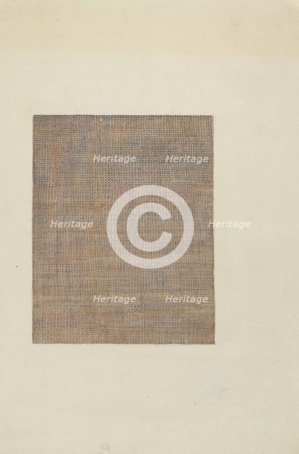 Shaker Dress Material, 1936. Creator: Lucille Gilchrist.