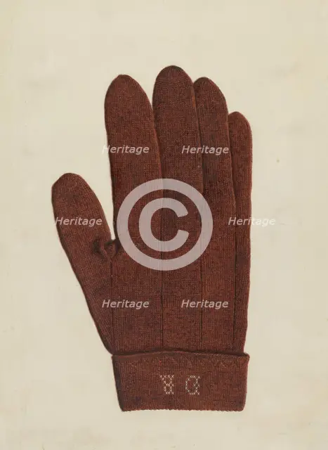 Shaker Glove, 1935/1942. Creator: Elizabeth Moutal.