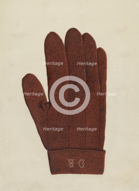 Shaker Glove, 1935/1942. Creator: Elizabeth Moutal.