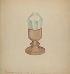 Shaker Grease Lamp, 1941. Creator: Charles Goodwin