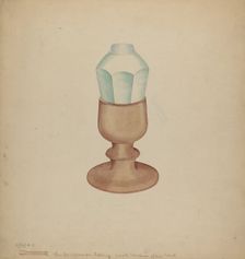 Shaker Grease Lamp, 1941. Creator: Charles Goodwin
