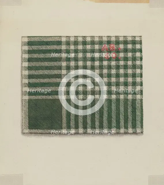 Shaker Kerchief, 1935/1942. Creator: Ingrid Selmer-Larsen.