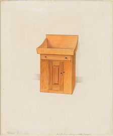 Shaker Kitchen Piece with Tray, c. 1936. Creator: Alfred H. Smith
