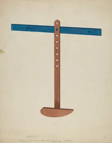 Shaker Lamp Stand, 1941. Creator: Unknown