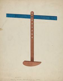 Shaker Lamp Stand, 1941. Creator: Unknown