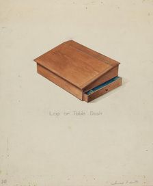 Shaker Lap Desk, c. 1936. Creator: Irving I. Smith