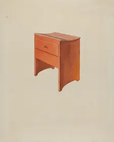 Shaker Loom Stool, c. 1936. Creator: Irving I. Smith