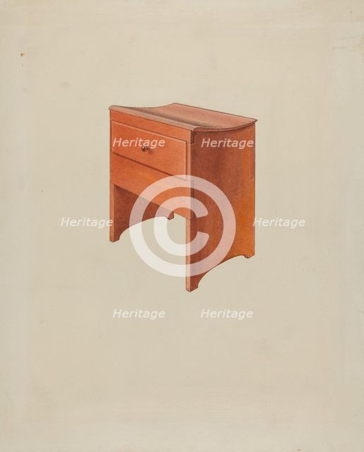 Shaker Loom Stool, c. 1936. Creator: Irving I. Smith.