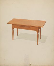 Shaker Low Table, c. 1936. Creator: Howard Weld